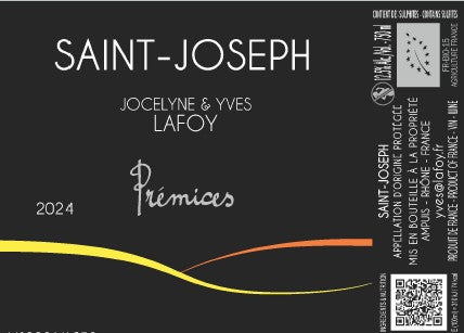 2024 St Joseph Blanc Premices, Jocelyne & Yves Lafoy