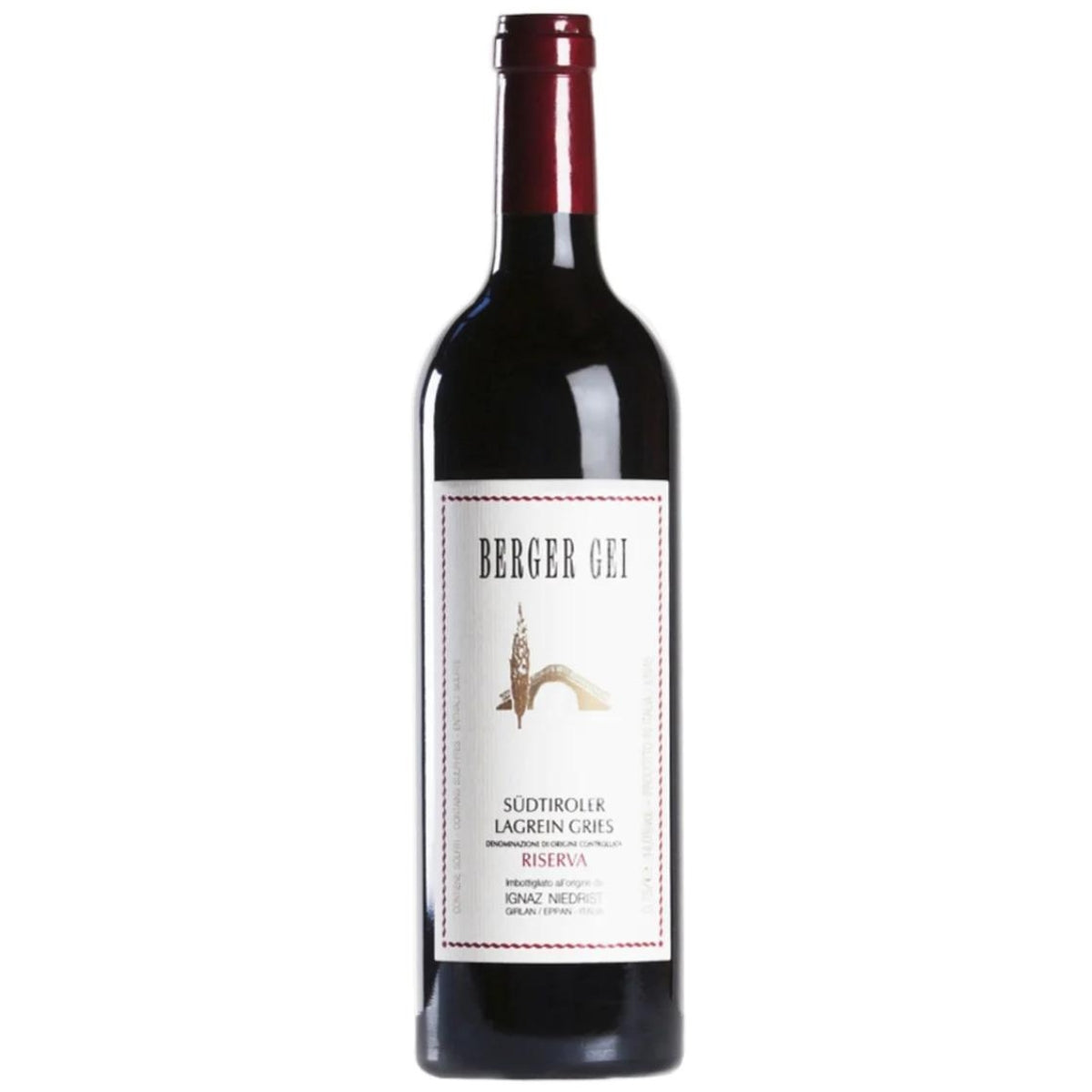 Red wine, Italy, Alto Adige, Lagrein 2020 Sudtiroler Lagrein Gries 'Berger Gei' Riserva DOC, Weingut Niedrist