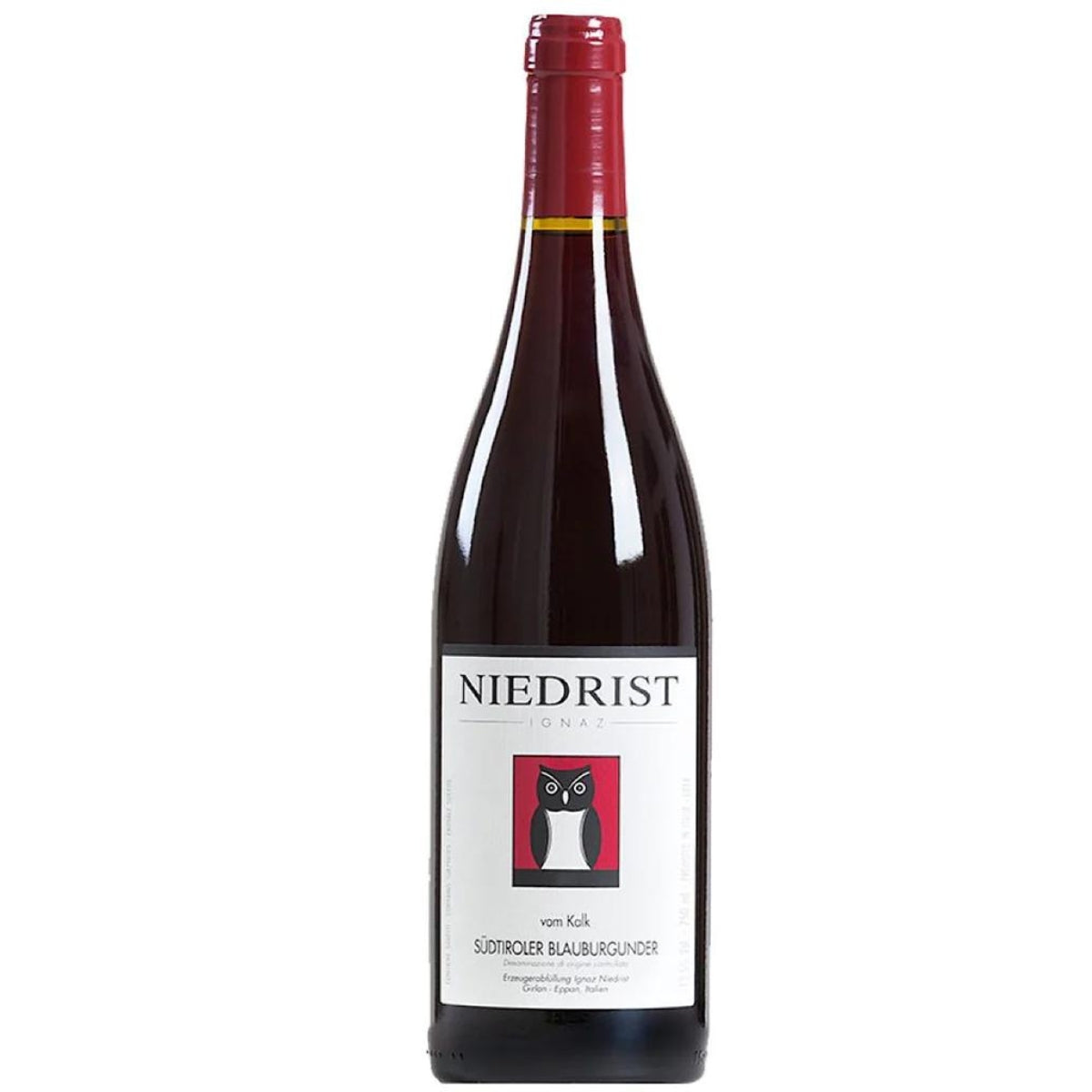 Red wine, Italy, Alto Adige, Pinot Noir 2019 Alto Adige Pinot Nero 'Vom Kalk' DOC, Weingut Niedrist