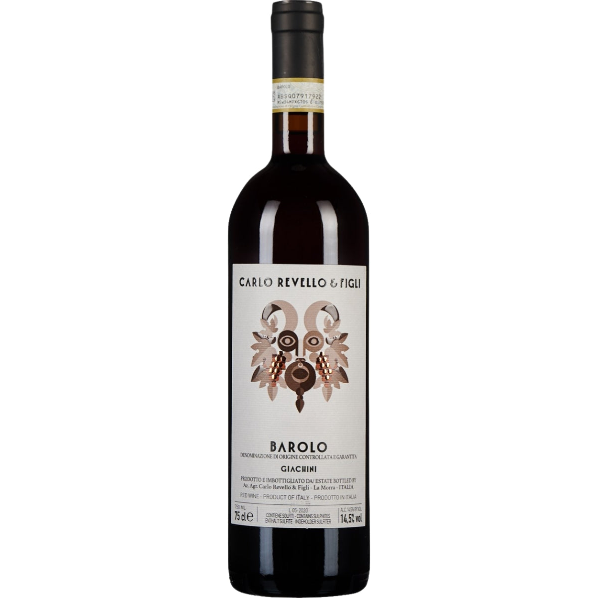 Red wine, Italy, Piedmont, Nebbiolo, Sustainable 2019 Barolo Giachini DOCG, Carlo Revello e Figli