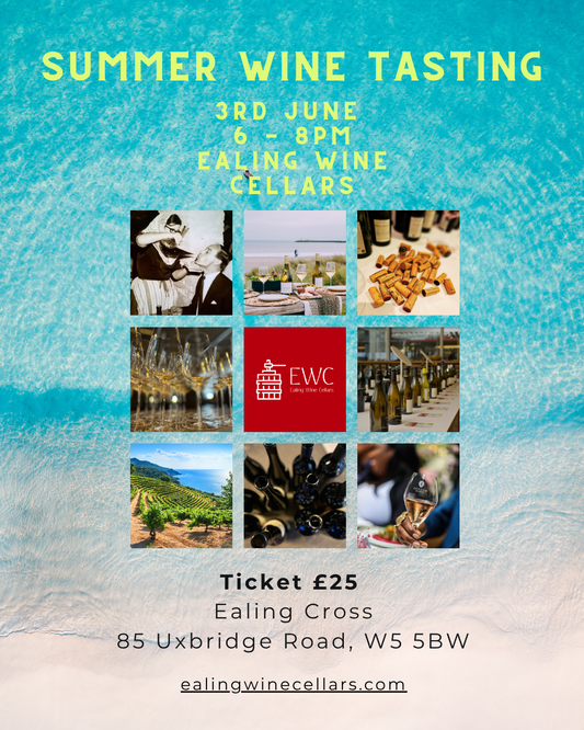 Ealing Wine Cellars Summer Tasting event ticket, 3rd June