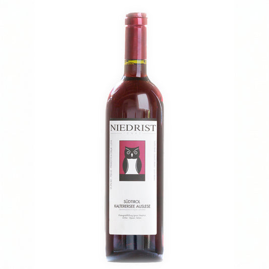 Bottle of 2024 Südtirol Kalterersee Classico Superiore DOC red wine from Weingut Ignaz Niedrist, South Tyrol, Italy 
