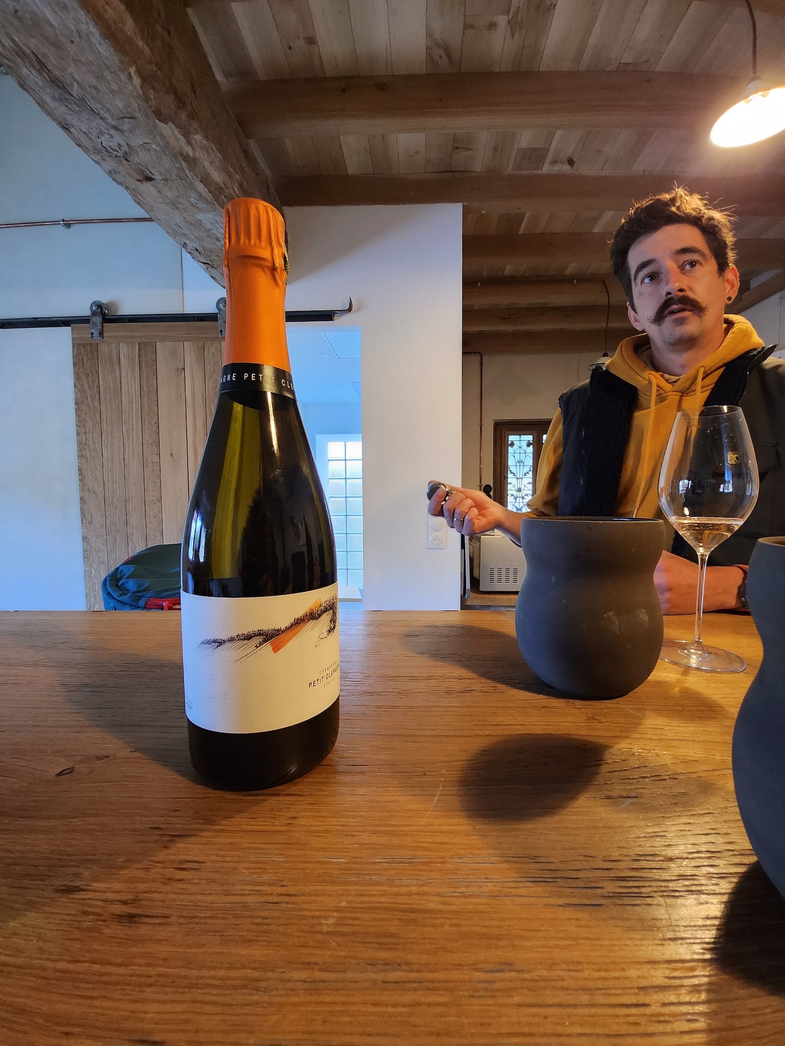 Paul Bastien Clergeot and Chevry V20 cuvee cuve